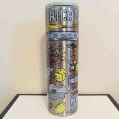 Brand NWT Starbucks  Been There Series Chicago Stainless Steel 16oz Slim Tumbler - Sold on eBay Jan, 19th 2020 for $40.00