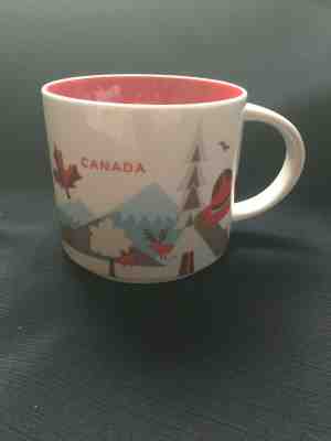 Starbucks You Are Here Collection Mug Canada YAH Maple Leaf Mountie Red 2017 - Sold on eBay Jan, 19th 2020 for $24.00