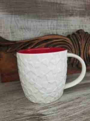 Cool Starbucks Bone China Red White Geometric Coffee Mug, Cup, 2011 - Sold on eBay Jan, 19th 2020 for $20.99