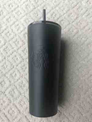 NEW 2018 STARBUCKS COLD CUP MATTE BLACK STAINLESS STEEL TUMBLER 24 fl oz - Sold on eBay Jan, 19th 2020 for $34.75