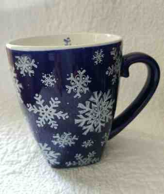 1 Starbucks Barista Snowflake 20 oz Mug Cup Blue Square Bottom 2001 Christmas EX - Sold on eBay Jan, 19th 2020 for $25.00