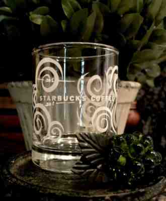 Starbucks AROMA SWIRLS 1 & 2 oz Market White Satin Etch Shot Glass PRISTINE! - Sold on eBay Jan, 19th 2020 for $20.00
