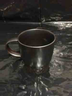 2013 Starbucks Coffee Cup Stackable Hammered Dark Brown Mug 14 fl oz  - Sold on eBay Jan, 19th 2020 for $17.99
