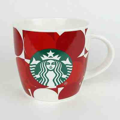 Starbucks Christmas Coffee 2018 Mug 14oz. Red Dots Green Siren Logo Brand New - Sold on eBay Jan, 19th 2020 for $15.50