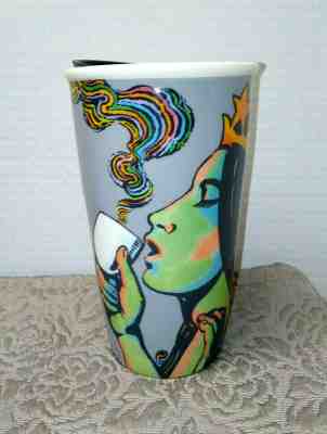 Starbucks Ceramic 25th Anniversary Travel Mug Siren Mermaid 12fl.oz  2016 - Sold on eBay Jan, 19th 2020 for $18.00