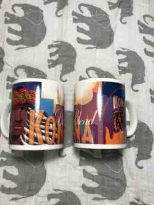 Starbucks & Kona Coffee Blend 2001 Vintage Mug Cup Set Of 2 Collectible Rare - Sold on eBay Jan, 19th 2020 for $35.00