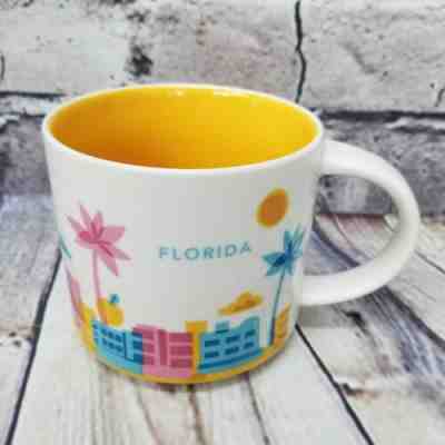 2014 STARBUCKS FLORIDA You Are Here Collection 14 OZ Coffee Mug Retired YAH City - Sold on eBay Jan, 19th 2020 for $19.99