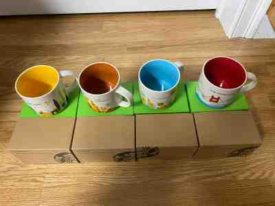 Starbucks You Are Here (YAH) 14oz Mug Lot. 4 Total Brand New! - Sold on eBay Jan, 19th 2020 for $75.00
