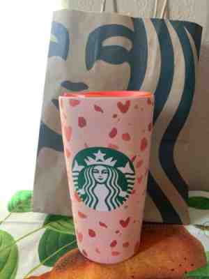 NEW 2020 Starbucks Hot Tumbler Valentines Day Limited Edition Pink Heart 12oz - Sold on eBay Jan, 19th 2020 for $27.99
