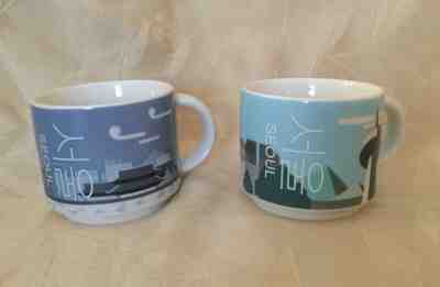 Lot of 2 Starbucks Korea 2016 Real Seoul Tower Palace City Demi Espresso Mugs - Sold on eBay Jan, 19th 2020 for $19.95