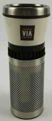 Starbucks VIA Ready Brew Ceramic Metal Travel Tumbler 16 Oz. 2010  - Sold on eBay Jan, 19th 2020 for $25.19