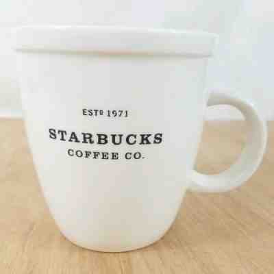 Starbucks 2001 Barista White Est 1971 Large 16oz Coffee Mug - Sold on eBay Jan, 19th 2020 for $18.99