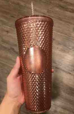 Starbucks Rose Gold Sparkling Iridescent Cold Cup Tumbler-Summer 2019 Collection - Sold on eBay Jan, 19th 2020 for $60.00