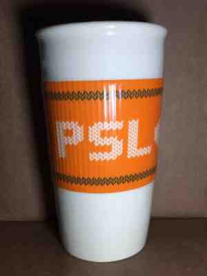 Starbucks Pumpkin Spice Latte Mug Team PSL Ceramic Travel Tumbler Cup 10 oz - Sold on eBay Jan, 19th 2020 for $24.99