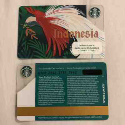 Starbucks Indonesia Independence Day Cendrawasih Gift Card 2019 Limited HTF - Sold on eBay Jan, 19th 2020 for $16.00
