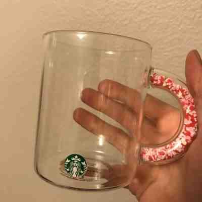 NEW 2020 Starbucks Confetti Hearts Handle Glass Mug Valentines Cup FREE SHIP - Sold on eBay Jan, 19th 2020 for $26.00
