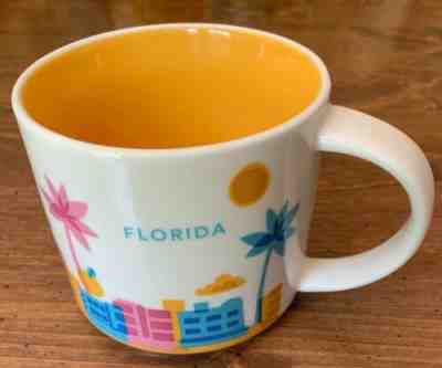 Starbucks Florida You Are Here Coffee Mug Tea Cup 14 oz 2017 YAH Retired Palm - Sold on eBay Jan, 19th 2020 for $20.00