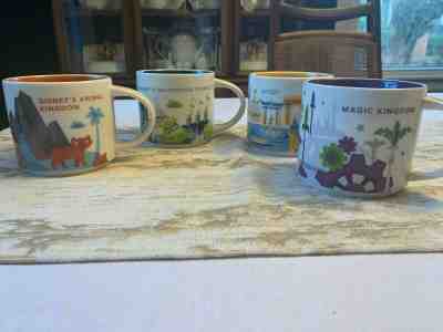 Disney Starbucks Collectors set of 4 Mugs....perfect pre-owned condition! - Sold on eBay Jan, 19th 2020 for $19.99