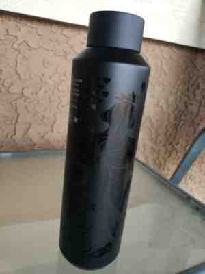 STARBUCKS  BLACK MATTE SIREN MERMAID 20 oz VACUUM INSULATED WATER BOTTLE NEW  - Sold on eBay Jan, 17th 2020 for $27.99