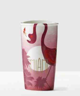 Starbucks MIAMI Ceramic Tumbler Travel Cup 12 Oz 2016. NEW - Sold on eBay Jan, 17th 2020 for $39.00