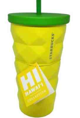 Starbucks Hawaii 2016 Pineapple Coffee Tumbler Cold Metal Cup 16 oz. - Sold on eBay Jan, 22nd 2020 for $40.00