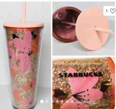 ???? New! STARBUCKS Valentines 2020 TUMBLER HEARTS 24 OZ Cold Cups IN HAND! ???? - Sold on eBay Jan, 22nd 2020 for $23.00