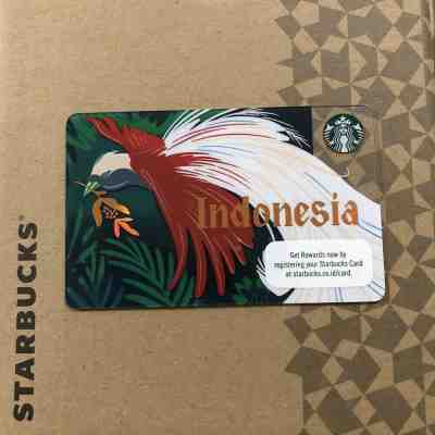 Starbucks Indonesia Independence Day Cendrawasih Gift Card 2019 Limited HTF - Sold on eBay Jan, 22nd 2020 for $18.97