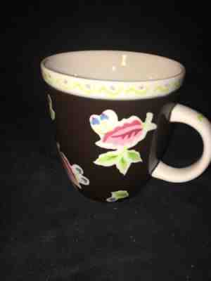 STARBUCKS BLACK FLOWERS ABBEY MUG 18oz 2004 - Sold on eBay Jan, 21st 2020 for $17.99