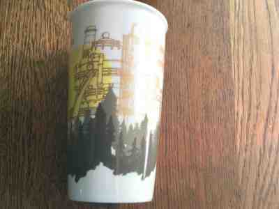 Starbucks SEATTLE Ceramic Tumbler Travel Cup 12 Oz 2015 Edition NEW - Sold on eBay Jan, 21st 2020 for $15.75