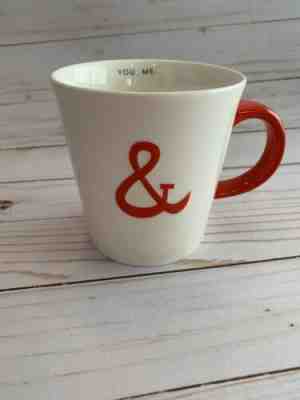 STARBUCKS 2013 YOU & ME AMPERSAND VALENTINE LOVE COUPLE MUG 12 OZ. CUP - Sold on eBay Jan, 21st 2020 for $18.25