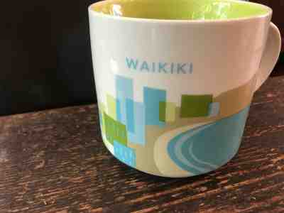 Starbucks You Are Here YAH Mug Waikiki Hawaii USA 14 oz Coffee Cup NEW with Tag - Sold on eBay Jan, 21st 2020 for $23.99