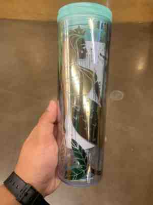 Starbucks 2020 Gold Mermaid Siren Clear Acrylic Cold Cup Tumbler 16 oz New! - Sold on eBay Jan, 21st 2020 for $27.99