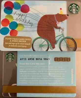 LOT OF 20 - 2015 STARBUCKS "HAPPY BIRTHDAY" GIFT CARD #6113 NO VALUE MINT - Sold on eBay Jan, 21st 2020 for $19.99