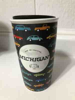 Starbucks Michigan Double Wall Traveler Mug Tumbler 12 fl oz Cars - Sold on eBay Jan, 21st 2020 for $34.99
