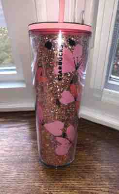 ??????New! STARBUCKS Valentines 2020 TUMBLER HEARTS 24 OZ Cups Glitter ?????? - Sold on eBay Jan, 21st 2020 for $29.00