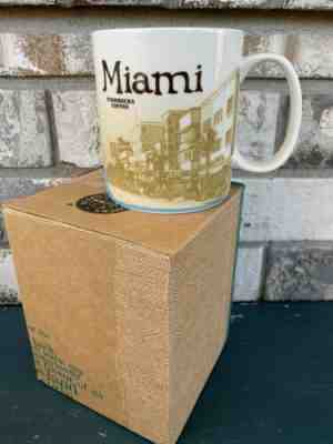 STARBUCKS Coffee MIAMI 2011 Collector Series Skyline 16 oz Ceramic Mug - Sold on eBay Jan, 21st 2020 for $29.99