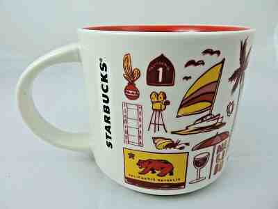 Starbucks Coffee Been There Series Mug CALIFORNIA Cup Redwoods Surf Grapes 14oz - Sold on eBay Jan, 21st 2020 for $19.59