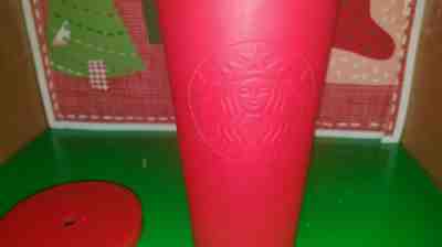 Starbucks 2016 Matte Red Cold Tumbler Limited Edition 24oz Venti - retired  - Sold on eBay Jan, 21st 2020 for $29.99