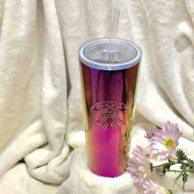 Starbucks Iridescent Rainbow Stainless Steel Tumbler 24oz. $48 - Free Shipping - Sold on eBay Jan, 21st 2020 for $40.00