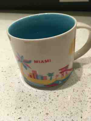 Starbucks Miami Mug; You Are Here Series, Retired - New - No box- Free Shipping - Sold on eBay Jan, 21st 2020 for $17.95