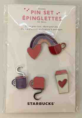 Starbucks 2017 enamel pin set~Share your love, share your joy~Valentine's / love - Sold on eBay Jan, 21st 2020 for $16.99