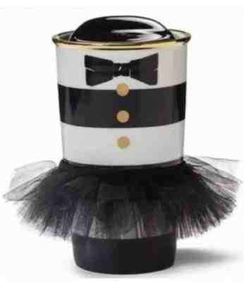 Starbucks 2013 Alice Olivia Travel Coffee Mug Ceramic Striped Tuxedo Tutu - Sold on eBay Jan, 20th 2020 for $26.00