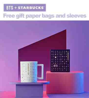 BTS + Starbucks Korea 2020 collaboration Bone China mug 370ml + free gift - Sold on eBay Jan, 20th 2020 for $52.00