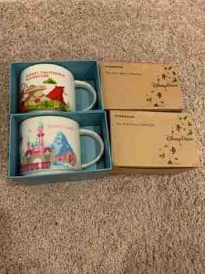 Starbucks Disneyland Park You Are Here Collection Collectible Mug NEW Set Of 2 - Sold on eBay Jan, 19th 2020 for $79.99