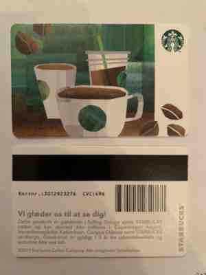 Starbucks Card Denmark - Sold on eBay Jan, 23rd 2020 for $39.88