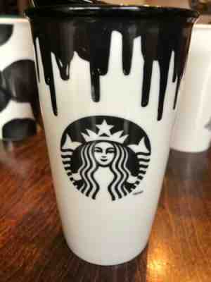 STARBUCKS BAND OF OUTSIDERS Ceramic Double Wall Travel Cup Mug 2014 Drip W/Lid - Sold on eBay Jan, 23rd 2020 for $20.00