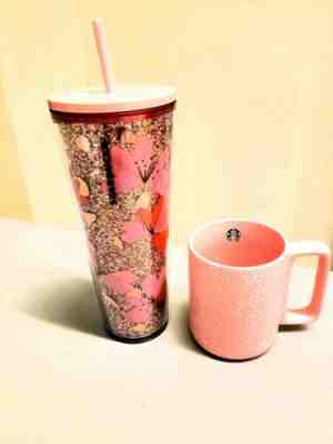 Starbucks Valentines 2020 Limited Edition  Tumbler & Cup Set 24oz & 12oz - Sold on eBay Jan, 23rd 2020 for $25.00