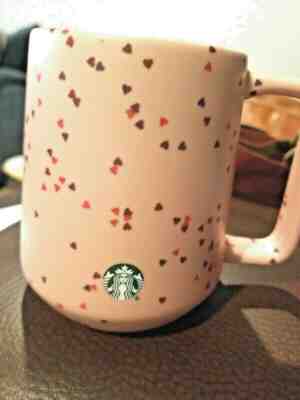 Starbucks 2020 Valentines Mug 14 Oz Pink With Hearts - Sold on eBay Jan, 23rd 2020 for $28.99