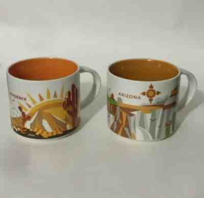 Starbucks YOU ARE HERE Phoenix + Arizona Coffee Mug Cup Collection 2015 2016 - Sold on eBay Jan, 23rd 2020 for $39.99