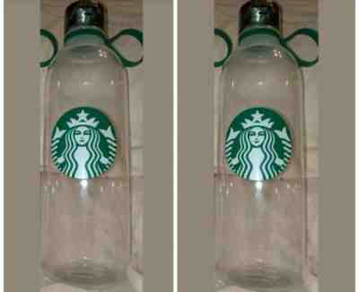 *NEW* TWO Starbucks Clear Plastic Bottles, 24oz each bottle with Free Shipping! - Sold on eBay Jan, 23rd 2020 for $18.99